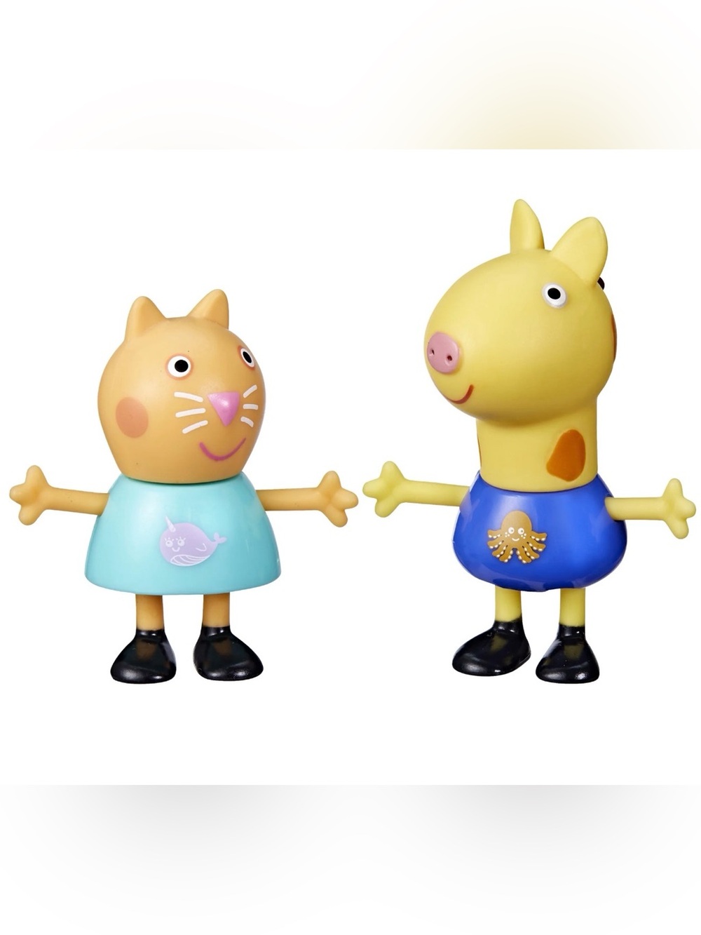 Peppa Pig Best Friends Candy Cat & Gerald the Giraffe Figures EUC
